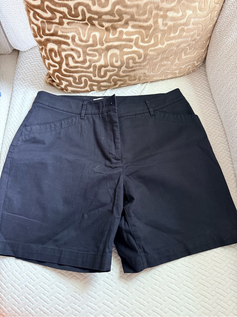 Talbots Black Mid-Rise Bermuda Shorts